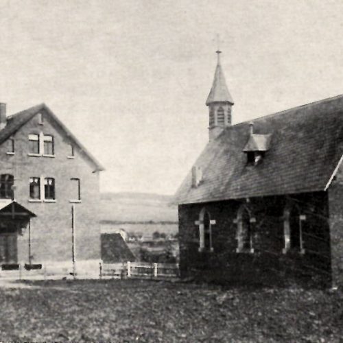 Kirche und Schule um 1900   